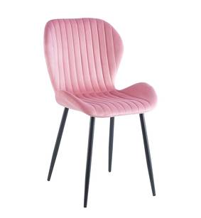 Krzesło K1-FX  velvet różowe