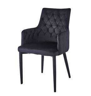 Krzesło velvet  MC-02-2  czarne
