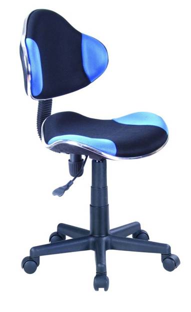 Fotel obrotowy QZY-G2B  (niebiesko/czarne)