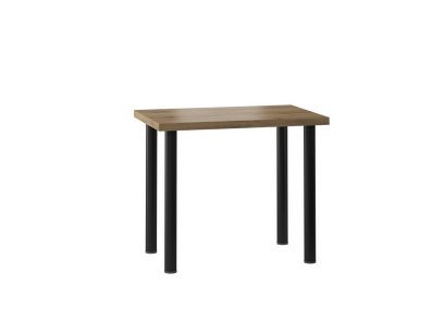 Stół S-01  dąb wotan / nogi czarny mat  60x90 cm