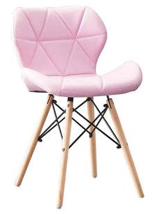 Krzesło velvet  PC-017  różowe