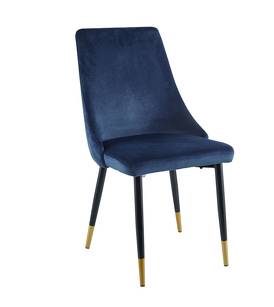 Krzesło velvet  GRS-031  niebieskie