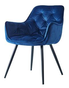 Krzesło velvet  HF-058  niebieskie