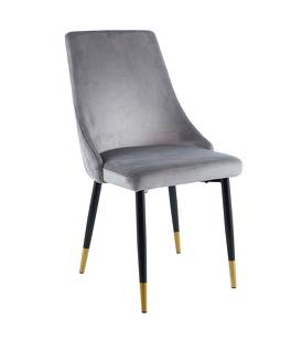 Krzesło velvet  GRS-031  szare