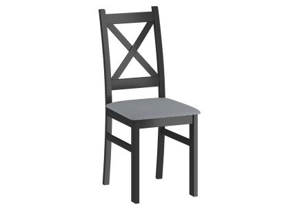 Krzesło CARLO czarne (siedzisko szare Aston Pik. 16)